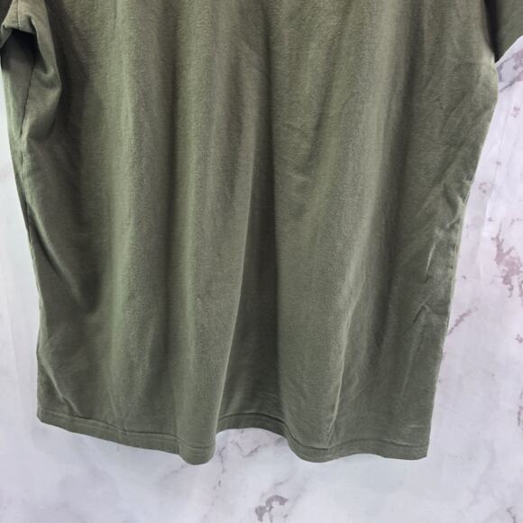 Everlane T Shirt Mens Army Green Short Sleeve Crew Organic Cotton Lightweight - Picture 7 of 9